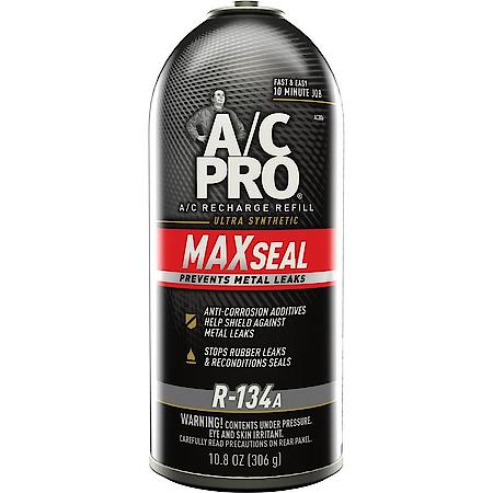 Max Seal R-134a Refrigerant: With A/C Leak Sealer, Shields Against Metal Leaks, 10.8 oz.