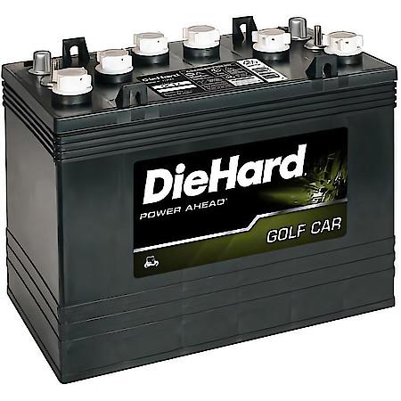 Golf Cart Battery, 12 Volts, Group size GC12, 20 amp hour rate: 150, Minutes at 25 amps: 280
