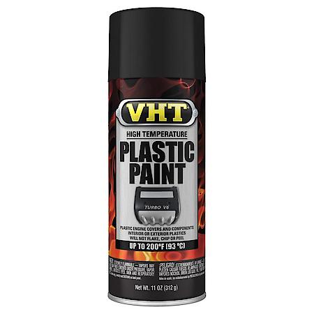 VHT, High Temperature Plastic Paint, Matte, Black, 11-oz