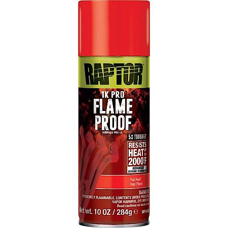 Flameproof Flat Red Paint; 10 oz.; Easy to use and fast drying