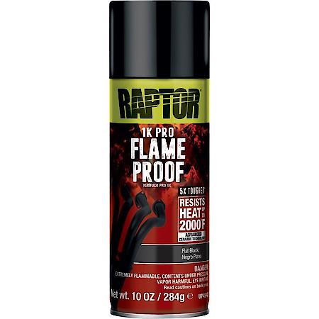 Flameproof Flat Black Paint; 10 oz.; Easy to use and fast drying