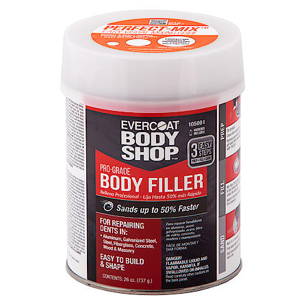 Fast Drying, Lightweight Body Filler for All Surfaces, 26 oz.