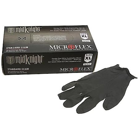 MIDNIGHT Nitrile Disposable Gloves, X-Large