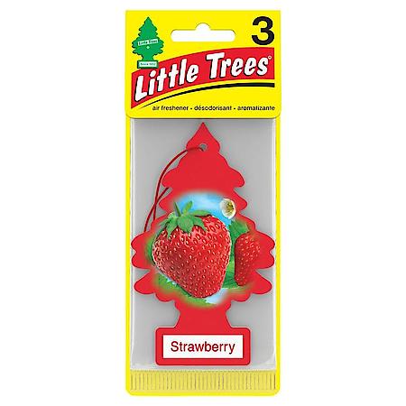 Hanging Air Freshener: Strawberry Scent, 3 Pack