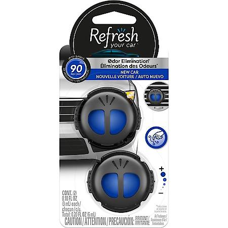 Odor Eliminating Scented Oil Diffuser - New Car, 2pk