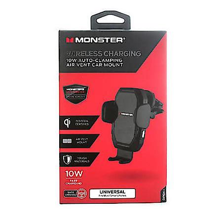 Qi Wireless Charging Air Vent Car Mount - 10W Fast Charge