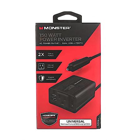 150 Watt Power Inverter with AC Outlet & Dual USB Ports