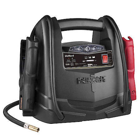 4-in-1 1500-Amp Jump Starter and Portable Power Station: Air Compressor