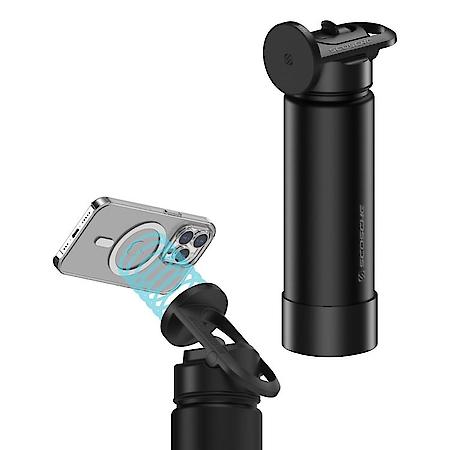 22 oz. Insulated Water Bottle with Built-In MagSafe Compatible Phone Mount Black