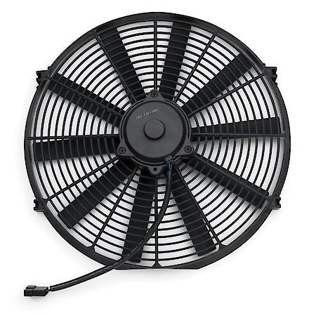 High Performance 16" Electric Fan, Straight Blade, 2100 CFM, Mounting Kit Included, Universal