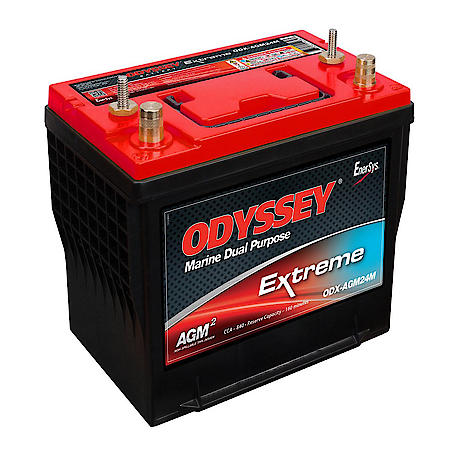 Odyssey 24M Extreme Series 12V Battery: 24M Group Size, 840 CCA, 1000 CA, 160 RC