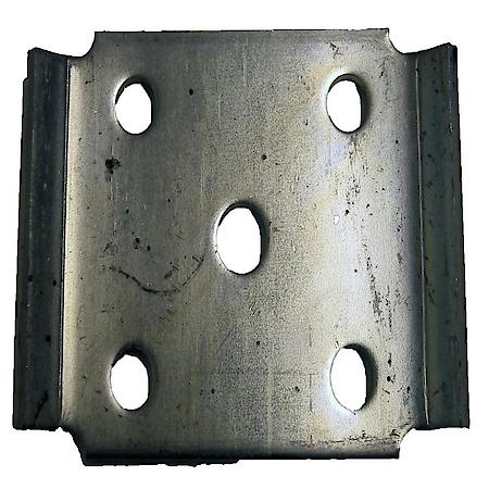 Fits 2 Inch Width Slipper Spring, 3 Inch Tie Plate, Zinc Plated