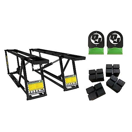 5000TL portable car lift, Wall Hangers and Pinch-Weld Blocks Set.