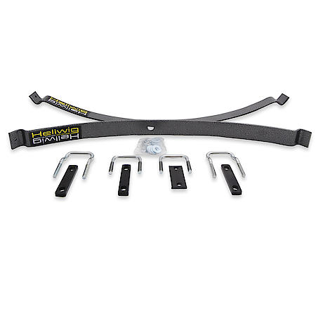 Helper Spring Kit, Leaf Spring Design, Top Of Factory Leaf, 2000 Lb, Steel