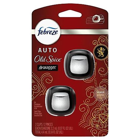 Auto Vent Clip Air Freshener, Old Spice Swagger, 2 Pack