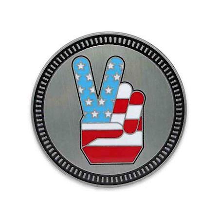 PEACE SIGN BADGE