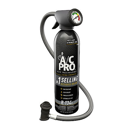 R-134a Refrigerant Kit: Includes Hose W/ Gauge, Seals Leaks & Extends A/C Life, 18 oz., CA Compliant