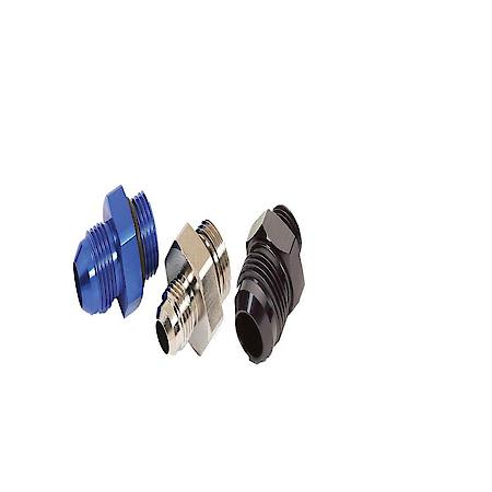 Dry Sump, -8AN Port Thread to -8AN Male Flare, Black, Aluminum, Single