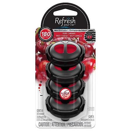 Mini Diffuser Air Freshener, Very Cherry Scent, 4 Pack