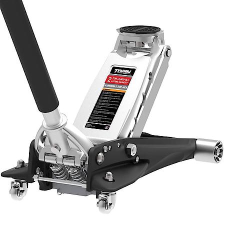 Hydraulic Low Profile Aluminum Floor Jack with Dual Piston Quick Lift Pump