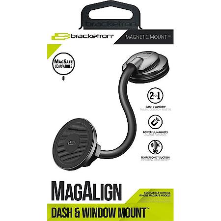MagAlign Dash & Window Mount: Flexible 7-Inch Mounting Arm, MagSafe Phone Mount