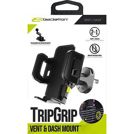 TripGrip 2-in-1 Car Phone Mount, Vent & Dash Holder: Universal Phone Mount