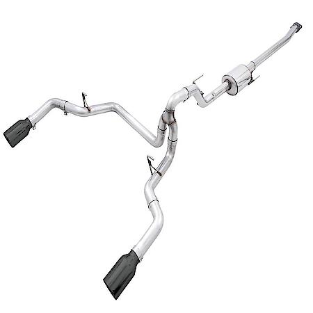 Exhaust System Kit: SS; Without Muffler; Single Exhaust With Dual Outlet; Rear Exit