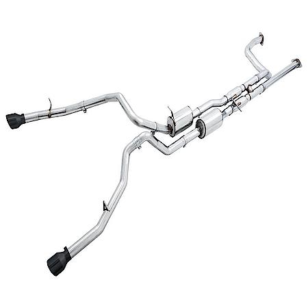 Exhaust System Kit: T304L SS; Without Muffler; Single Exhaust With Dual Exits; Rear Exit