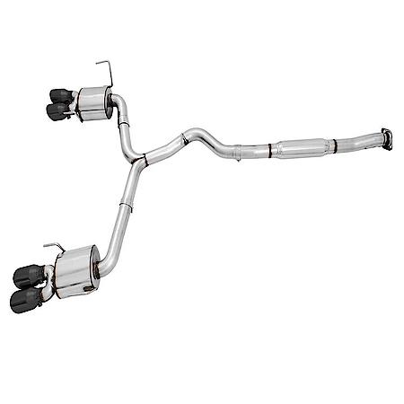 Exhaust System Kit: SS; Without Muffler; Single Exhaust With Dual Exits; Rear Exit