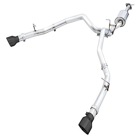 Exhaust System Kit: T304L SS; With Muffler; Single Exhaust With Dual Exits; Rear Exit