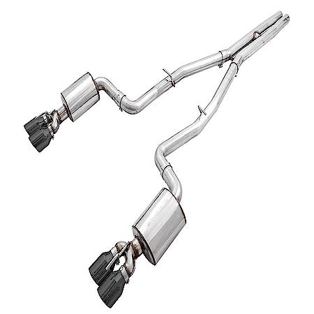 Exhaust System Kit: SS; Without Muffler; Dual Exhaust; Rear Exit; Non-Resonated
