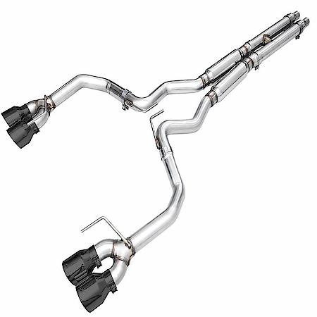 Exhaust System Kit: SS; Without Muffler; Dual Exhaust With Dual Outlet; Rear Exit; Diamond Black