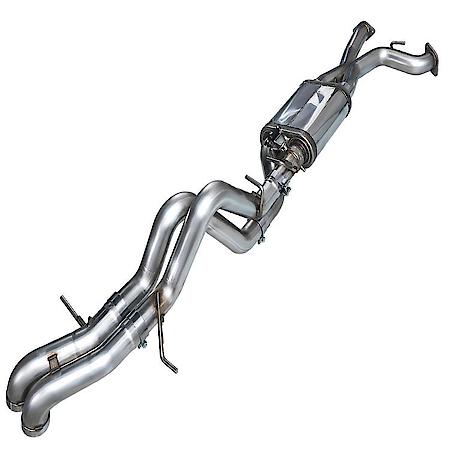 Exhaust System Kit: SS; Dual Exhaust With Dual Exit; Rear Exit; With Dual BashGuards; Without Tips