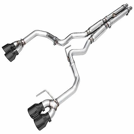 Exhaust System Kit: SS; Without Muffler; Dual Exhaust With Dual Outlet; Rear Exit; Diamond Black