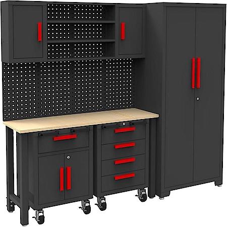 6PC GARAGE CABINETS