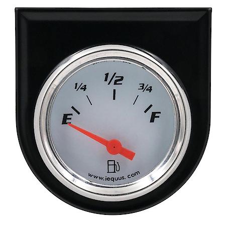 Gauge Console, Fuel Level, 2", 0-90 Deg. F, White Dial, Black Panel, 5000 Series