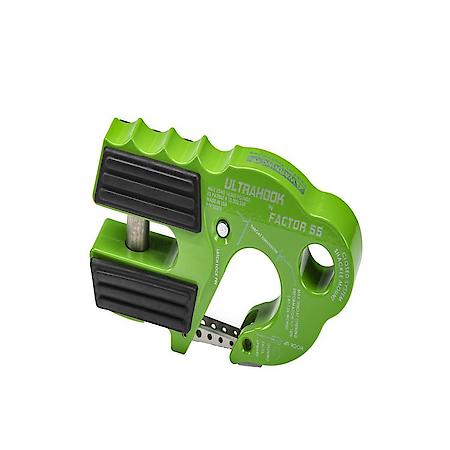 For Up To 3/8"Dia Rope Or Cable, 16000Lb, Green, Aluminum, Single