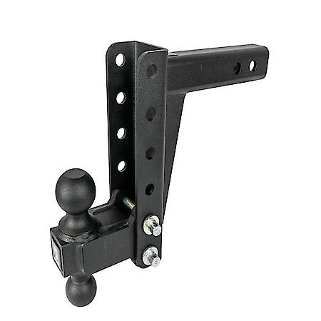 Trailer Hitch Ball Mount: For 2" Receiver, Lockable (Lock Sold Separate), Adjustable 6" Drop/Rise