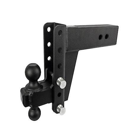 Trailer Hitch Ball Mount: For 3" Receiver, Lockable (Lock Sold Separate), Adjustable 6" Drop/Rise