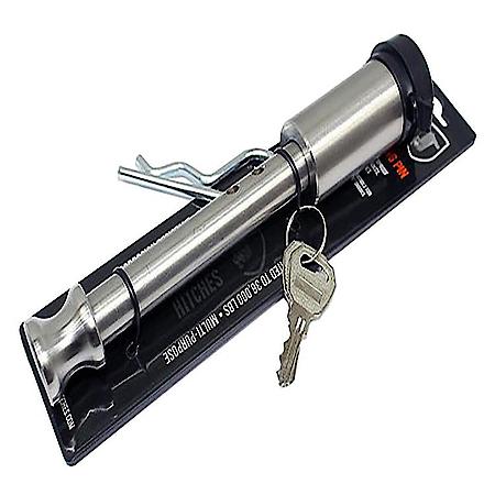 Trailer Hitch Pin: Fits 2-3" Ball Mounts, Barbell Style, 5/8" Dia., 14000-36000Lb, Locking, Set of 2