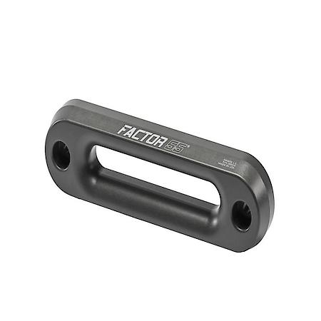 Winch Fairlead: Hawse Style, For Use With Synthetic Rope, Anodized, Gun Metal Gray