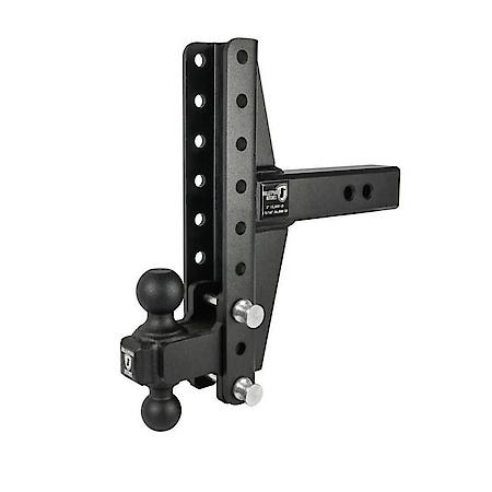 Trailer Hitch Ball Mount: For 2.5" Receiver, Lockable (Lock Sold Separate), Adjustable 4" /6" Drop/Rise