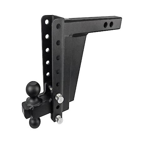Trailer Hitch Ball Mount: For 2.5" Receiver, Lockable (Lock Sold Separate), Adjustable 12" Drop/Rise