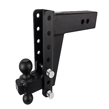 Trailer Hitch Ball Mount: For 3" Receiver, Lockable (Lock Sold Separate), Adjustable 8" Drop/Rise