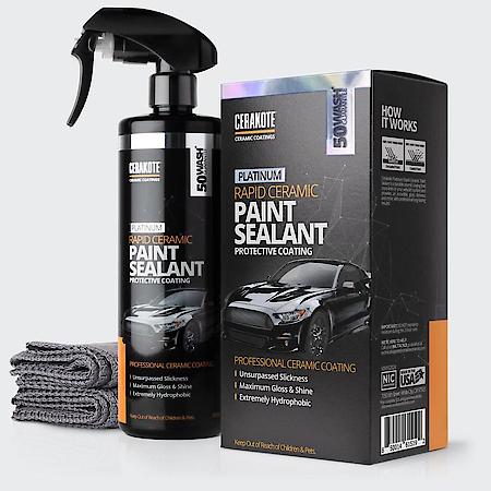 Platinum Rapid Ceramic Paint Sealant Spray: Ceramic Spray Coating, 50 Wash Rating, 12 oz.