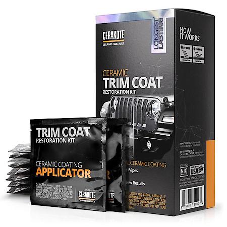 Ceramic Trim Coat Kit: Trim Restorer, Ceramic Coating Guaranteed Restoration to Last Over 200 Washes