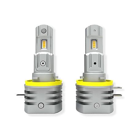 Headlight Bulb: H11B, LED Bulb, 18 Watt, 1.3 Amp Draw, 7.5 To 16 Volt, Cool White, 6000 Lumens
