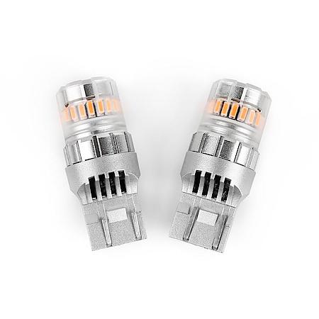 Turn Signal Light Bulb: 7440/7443 Philips 3020 High Power LED, Amber, 600 Lumens, 9 To 18 Volt DC