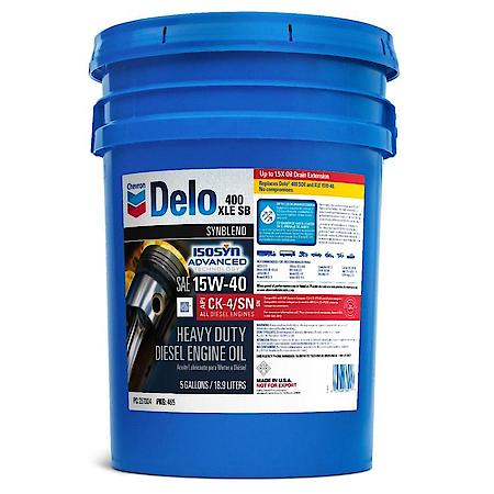 Delo 15W-40 SynBlend Heavy Duty Diesel Engine Oil, High Soot Dispersancy, 5 Gallon