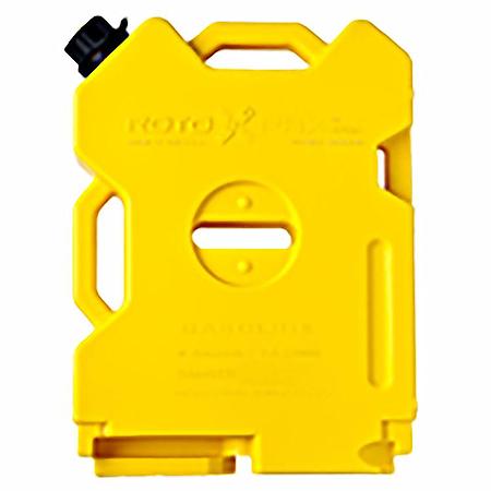 Fuel Can, Yellow, 2 Gallon, Bolt-On/Free Standing, Formulated Plastic EPA & CARB Compliant